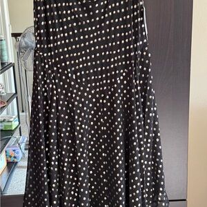 Robbie Bee Black and White A-Line Skirt
